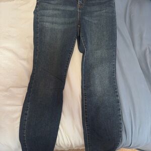 Nine West Women's Straight Leg Jeans in Dark Blue Wash
